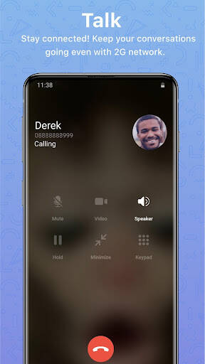 Screenshot From Our Zangi Messenger Review